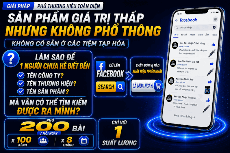 Chiến Lược Phủ Thương Hiệu Sản Phẩm Ngách Đột Phá Marketing Hiệu Quả